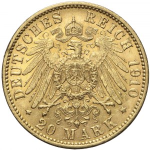 Niemcy, Prusy, 20 marek 1910 J, Wilhelm II