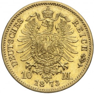 Niemcy, Saksonia, 10 marek 1873 E, Jan V