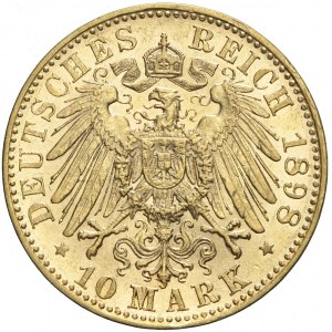 Niemcy, Saksonia, 10 marek 1898 E, Albert