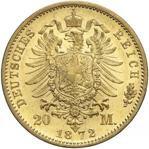 Niemcy, Wirtembergia, 20 marek 1872 F, Karol I
