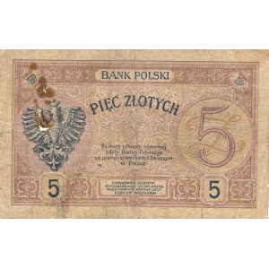 5 złotych 1919r. S.18.A