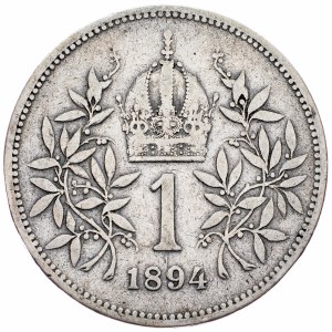 Franz Joseph I., 1 Krone 1894, Vienna