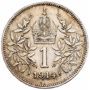 Franz Joseph I., 1 Krone 1914, Vienna