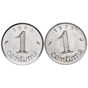 France, 1 Centime 1965, 1973, Paris