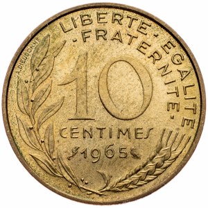 France, 10 Centimes 1965, Paris