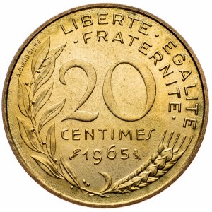 France, 20 Centimes 1965, Paris