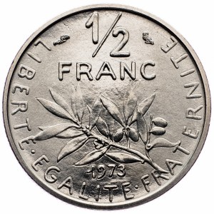 France, 1/2 Franc 1973, Paris