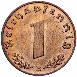 Germany, 1 Pfennig 1939, B