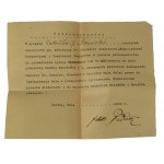 LISIAK Court bailiff from p. JUTROSIN, correspondence + printed envelope