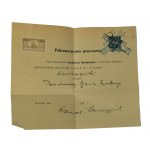 Poznan Branch of the Union of Workers of Advocacy and Notary Public of the Western Territories of the Republic of Poland in Poznan Sew. Mielżyńskiego 6 - printed envelope + power of attorney for litigation