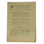 Official Gazette of the Republic of Poland No. 44 - 53 of 1938