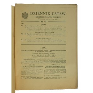 Gesetzblatt der Republik Polen Nr. 44 - 53 von 1938