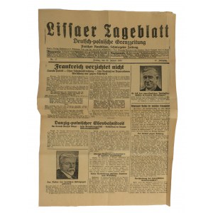 Zeitschrift LISSAER TAGESBLATT, Ausgabe vom Freitag, 22. Januar 1932.