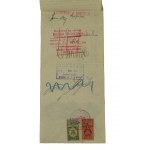 Bill of exchange issued by Central Coal Company for Kowalewo Pomorze Brickworks + protest for non-payment, 1924/25.
