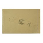 ŁABĘDA Komornik Sądowy RAWICZ - koperta z licznymi znaczkami i stemplami w tym z E-rką