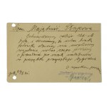 Merkur Dom Rolniczo-Handlowy in Głończy - postcard with advertising headline
