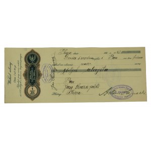 Promissory note issued to Jan Suszczynski, shipper by Fabryka Wyrobów Mięsnych A. Hojnacki, Pleszew