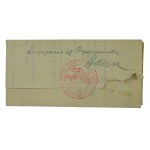 WDOWCZYK Court Bailiff GRODZISK - unopened correspondence, postal circulation, fee stamps, stamps