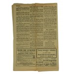 Wolsztyn Newspaper Year I, Issue 1 of July 7, 1927. - UNIQUE