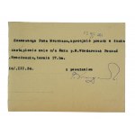 GŁOGOWINIEC Gutshof, Kreis Wągrowiecki, Postkarte mit Korrespondenz und Gutsüberschrift, Postauflage