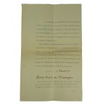 T. Stark, Rechtsanwalt [radca prawny] , Rawitsch [Rawicz], koperta z nagłówkiem reklamowym, z obiegu pocztowego, z korespondencją w środku
