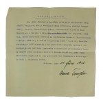 RYKACZEWSKI Bailiff of the Municipal Court in Śmigiel ul. Północna 5 - envelope with printed and miscellaneous correspondence