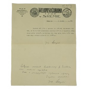 Wielkopolska Tannery T. z O.P. in ŚREMA - correspondence on print with advertising headline
