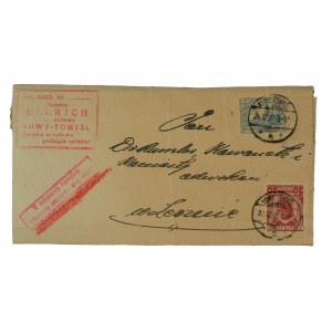 ULLRICH Court Bailiff NEW TOMYŚL - unopened correspondence, postal circulation, stamps
