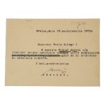 Franciszek Kowanetz Rechtsanwalt und Notar RAWICZ Rynek 18 - Postkarte mit Adressstempel, 21.10.32r