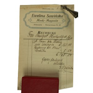 Ewelina Sawińska Mode Magazin INOWROCŁAW - Rachunek 6.11.1916r.