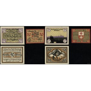 Prusy Zachodnie, zestaw 3 banknotów, 1920-1921