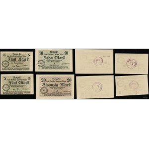 Prusy Zachodnie, zestaw 4 banknotów, 9.11.1918