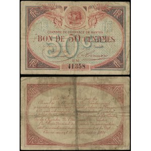 Francja, bon na 50 centymów, bez daty (1918), Nantes