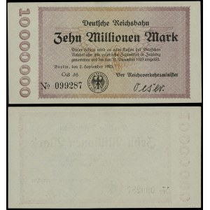 Niemcy, 10 milionów marek, 2.09.1923, Berlin