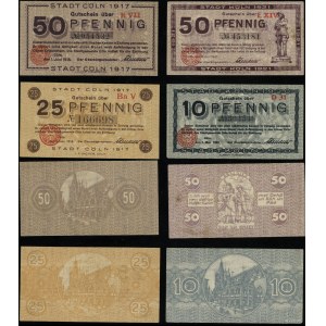 Niemcy, zestaw 4 banknotów, 1918-1921