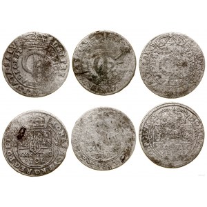 Polska, zestaw: 3 x tymf (złotówka), 2 x 1664, 1 x 1665, 1 x Kraków, 2 x Bydgoszcz