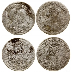 Polska, zestaw: 2 x szóstak, 1680 i 1681, Bydgoszcz