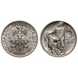 Polska, 5 złotych, 1958, Warszawa