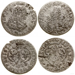 Niemcy, zestaw: 2 x szóstak, 1698 SD, Królewiec