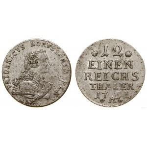 Niemcy, 1/12 talara, 1751 A, Berlin