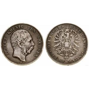 Niemcy, 5 marek, 1876 E, Muldenhütten
