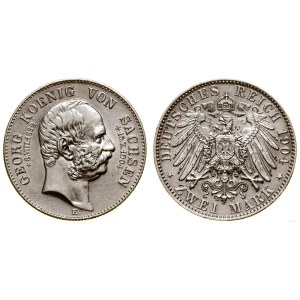 Niemcy, 2 marki pośmiertne, 1904 E, Muldenhütten