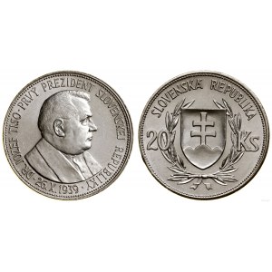Słowacja, 20 koron, 1939, Kremnica