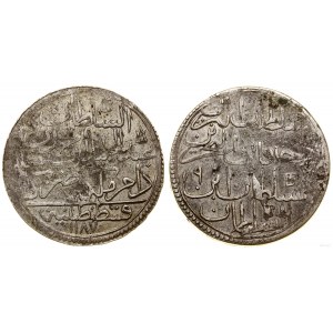 Turcja, 2 zolota, 1782 (AH 1187 - 9 rok panowania), Konstantynopol