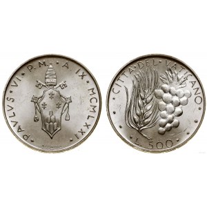 Watykan (Państwo Kościelne), 500 lirów, 1971 (ANNO IX), Rzym