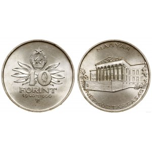 Węgry, 10 forintów, 1956 BP, Budapeszt