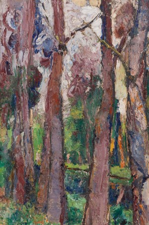 Maria Melania Mutermilch \ Mela Muter (1876 Warszawa - 1967 Paryż), Drzewa nad kanałem, lata 40. XX w.