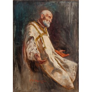 Feliks Michał Wygrzywalski (1875 Przemyśl - 1944 Rzeszów), Wizja Świętego Augustyna, 1910