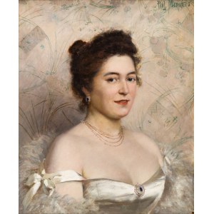 Paweł Merwart (1855 Marianówka - 1902 Saint-Pierre), Dama w białej sukni balowej