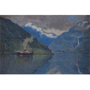 Włodzimierz Nałęcz (1865 Kijów - 1946 Jeruzal k. Skierniewic), W Fiordach Norwegii', 1923